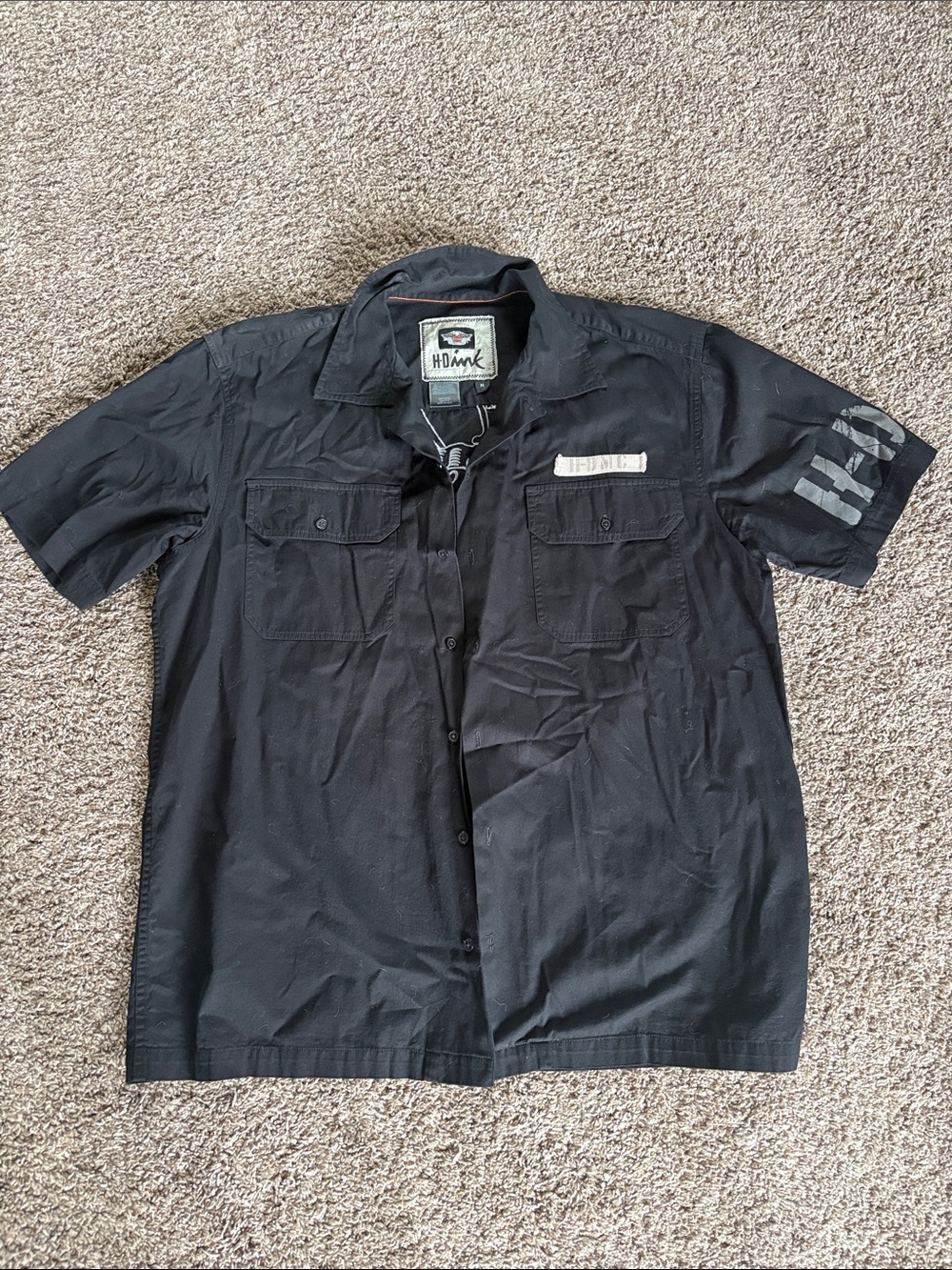 Vintage Harley-Davidson Short Sleeve Button Down Shirt